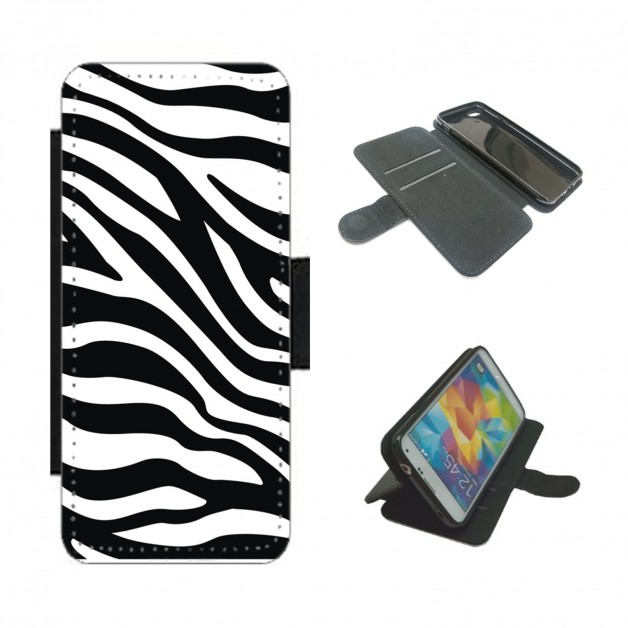 Zebra Print Phone Case Wallet 