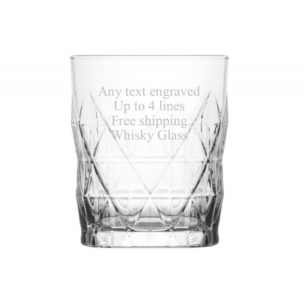 Engraved Whisky Glass