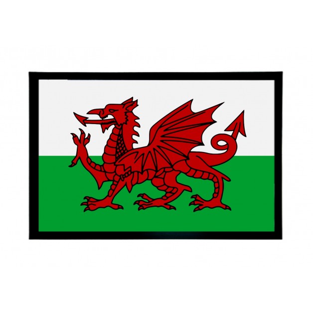 Welsh flag door mat