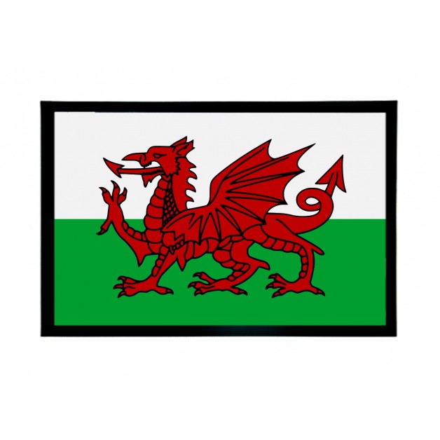 Welsh flag door mat