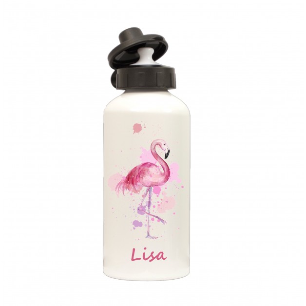 Flamingo Name Water Bottle
