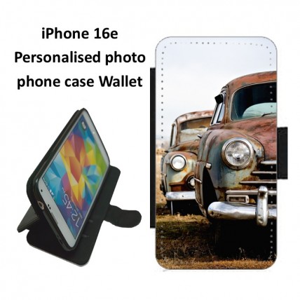 iPhone 16e Phone Case Wallet - Personalised
