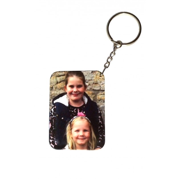 Keyring Rectangle Plastic 