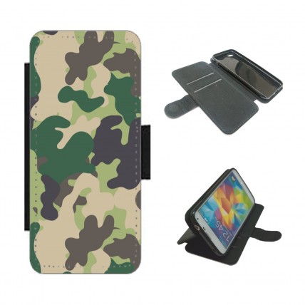 Green Camouflage phone case Wallet 