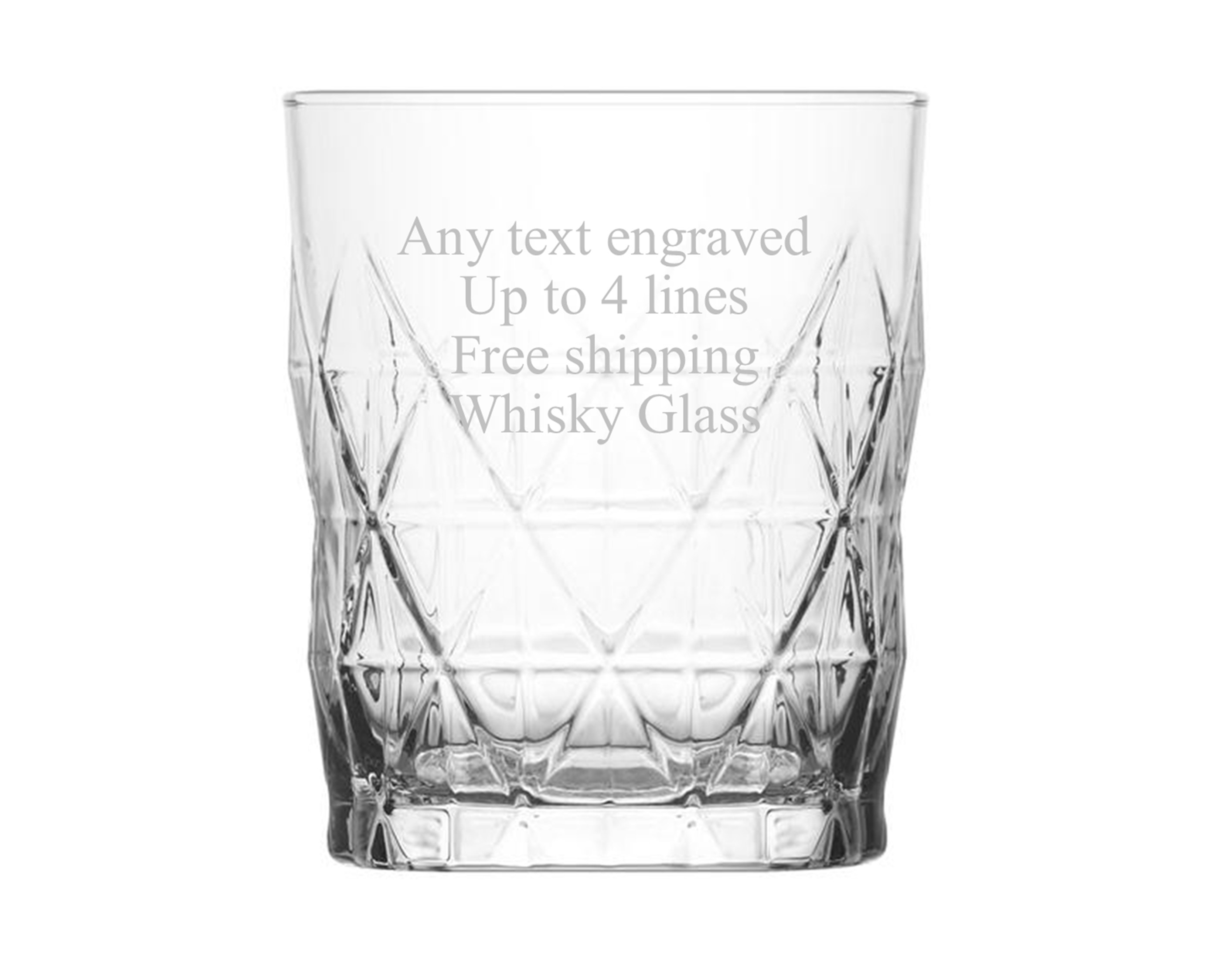 Personalised engraved whisky / brandy glass