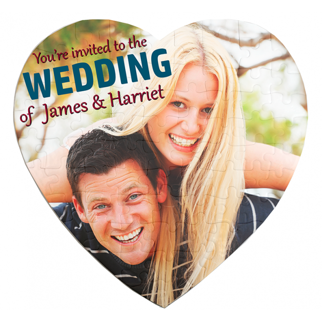 Personalised Heart shaped Jigsaw Puzzle
