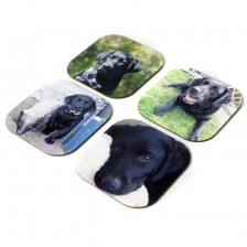 Wooden Coasters pack of 4